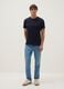 Regular Fit Blue Pure Cotton T-Shirt_0