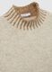 Beige sweater with high neck and contrasting edges_5
