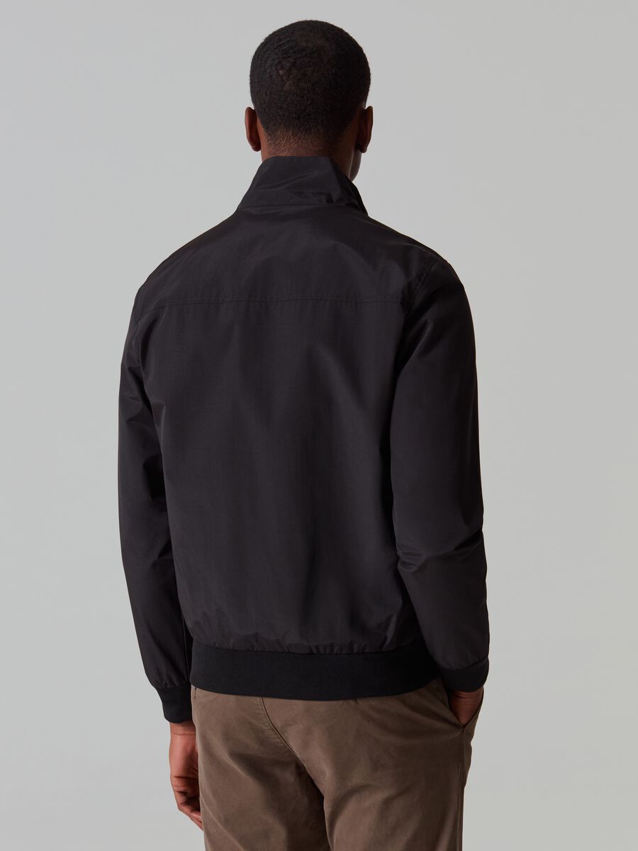 Full-zip bomber jacket with high neck_2