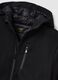 Black padded jacket with hood, regular fit with zip_5