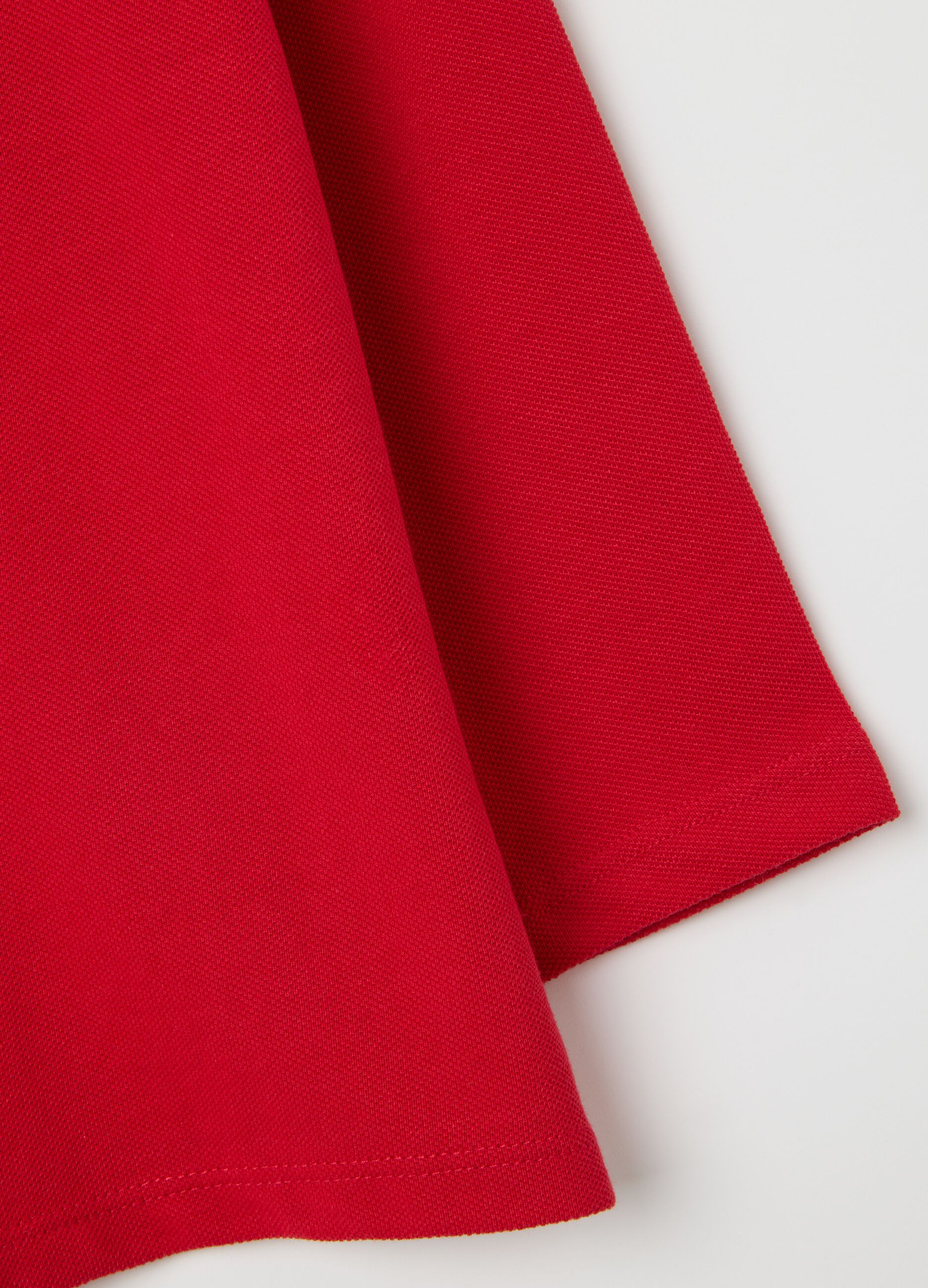Baby's pure cotton red polo regular fit