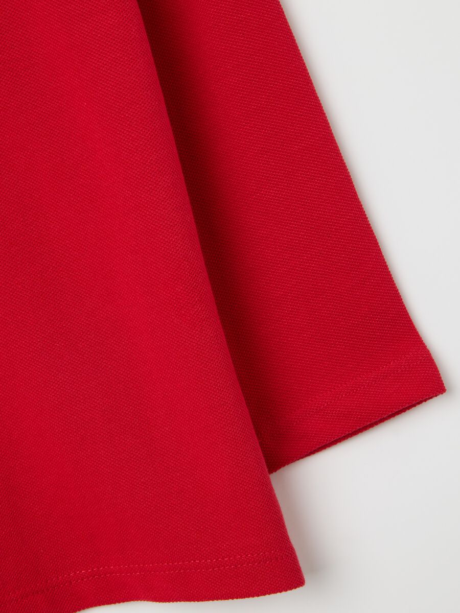 Baby's pure cotton red polo regular fit_2