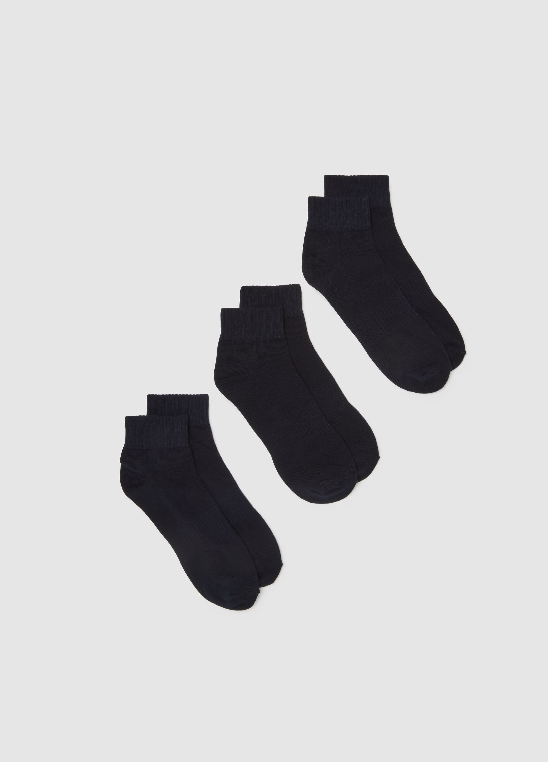Blue Cotton Blend Sock Set