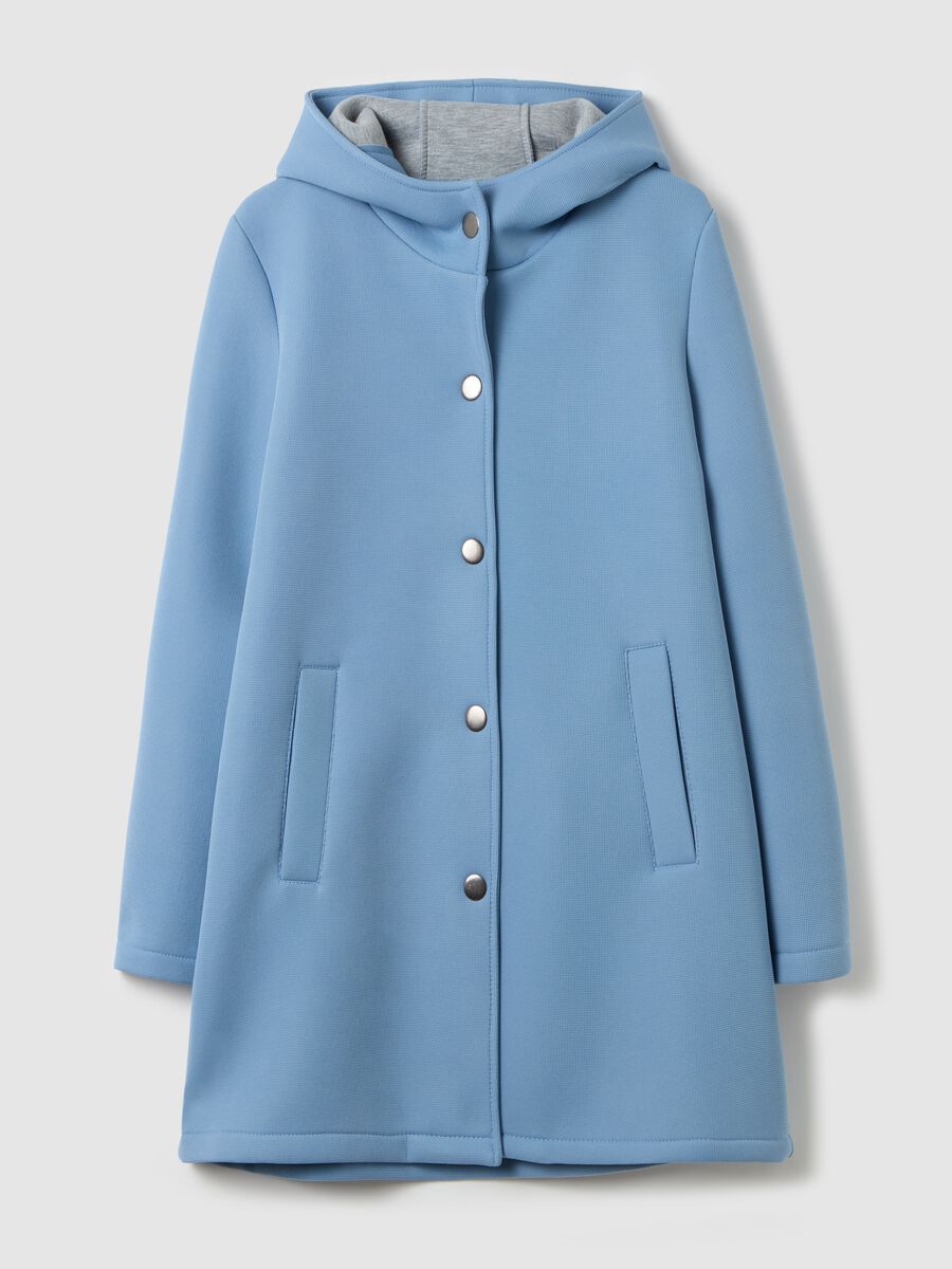 Hooded coat with buttons_1