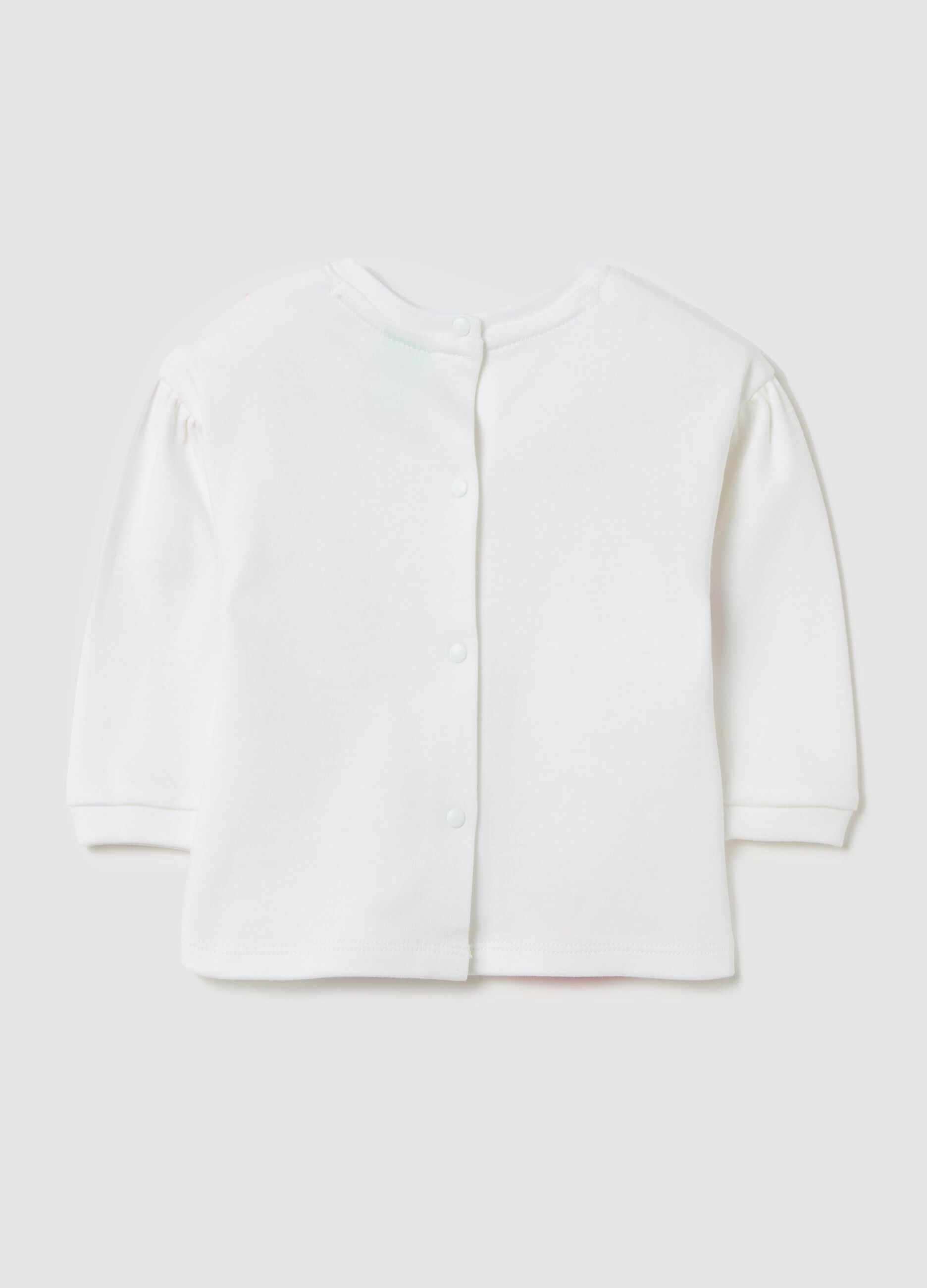 Long-sleeved T-shirt with Minnie Mouse and flower print