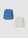 2-pack multicolour pure cotton T-shirts with alien print for baby boy_1