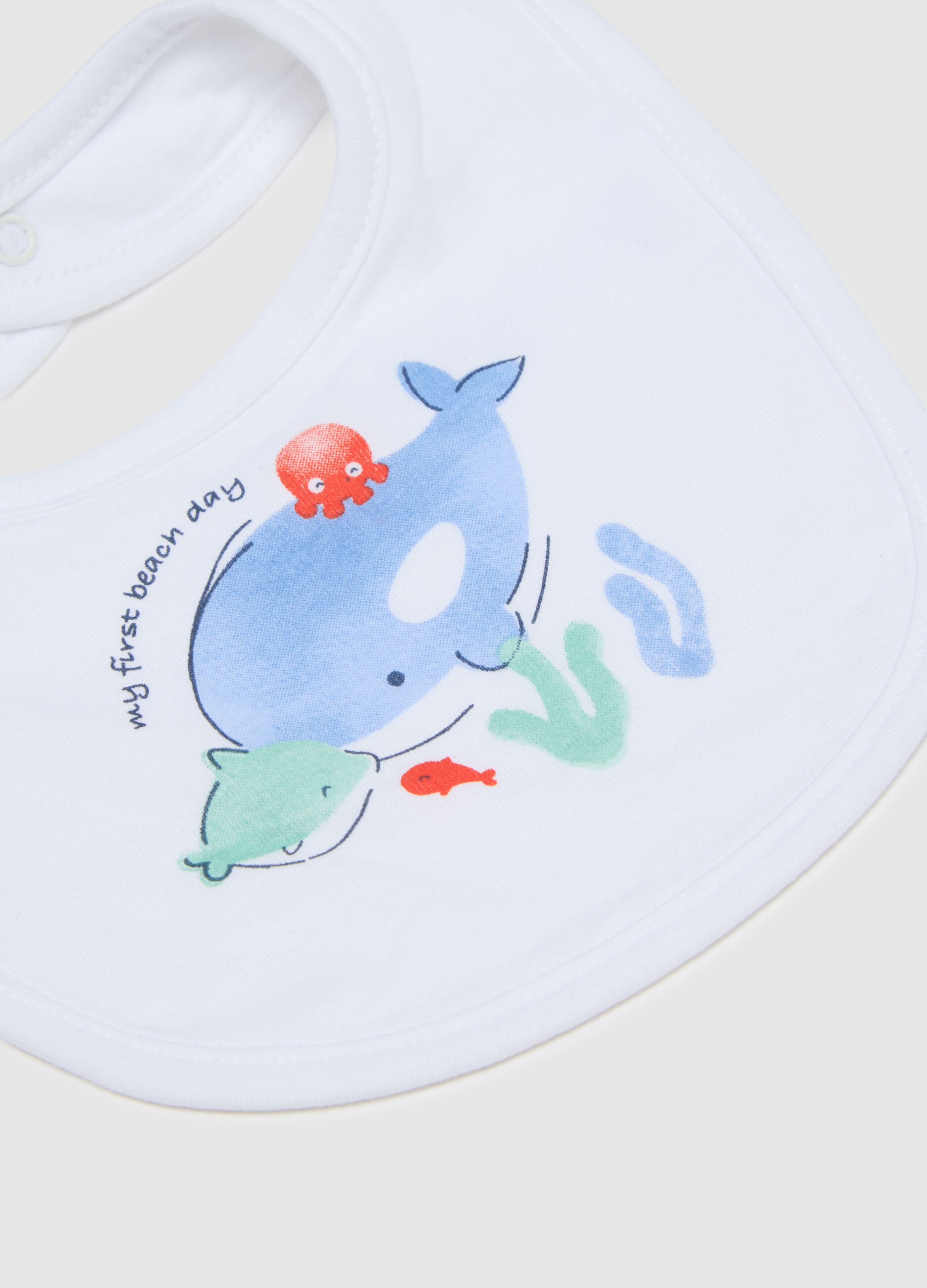 Multicolour pure cotton baby bib