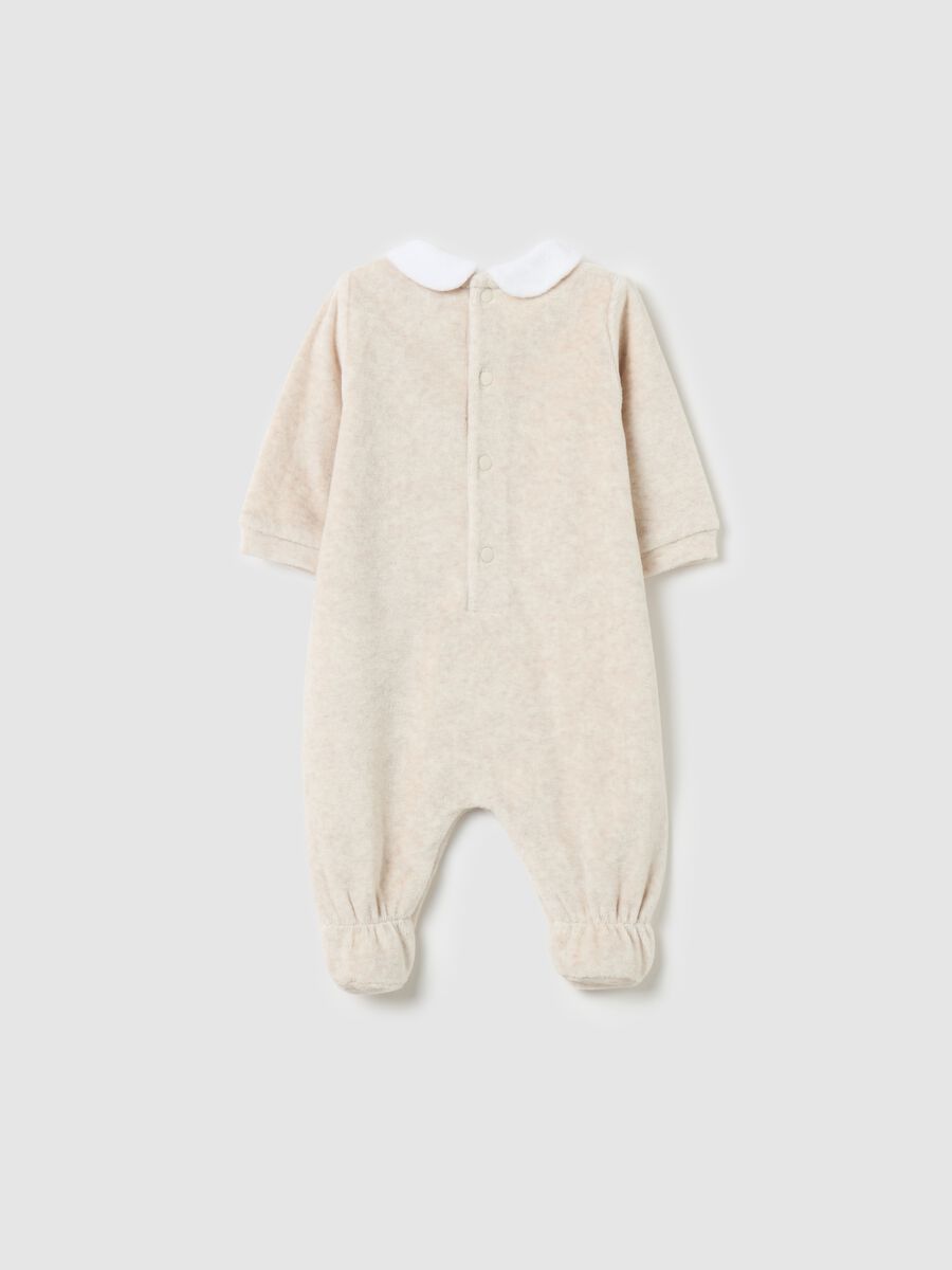 Tutina in velour con ricamo scoiattolo_1