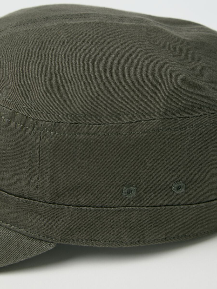 Green baseball cap in cotton_1