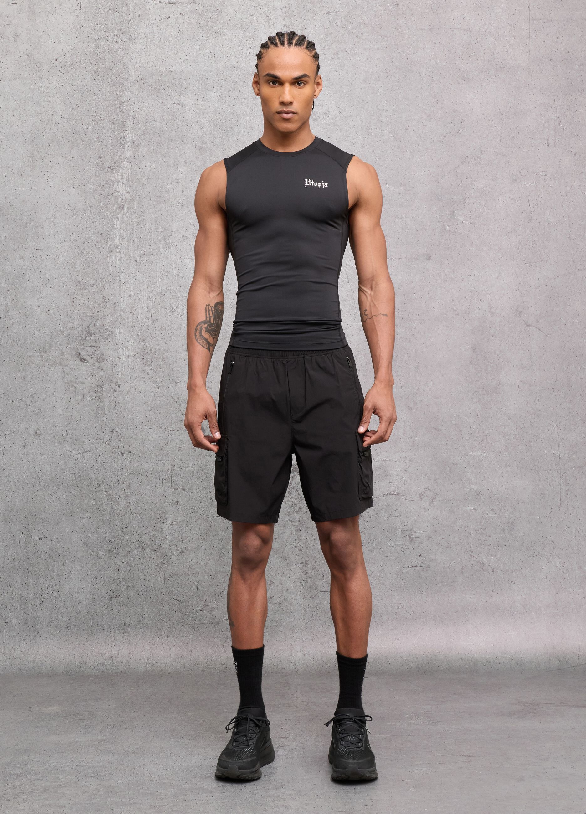 Kombat Active Black Sleeveless Tank Top