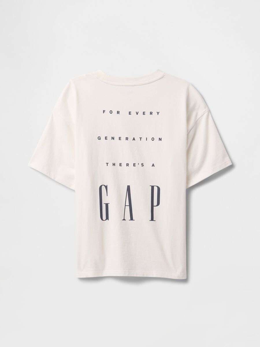 White pure cotton T-shirt GAP Kids_3