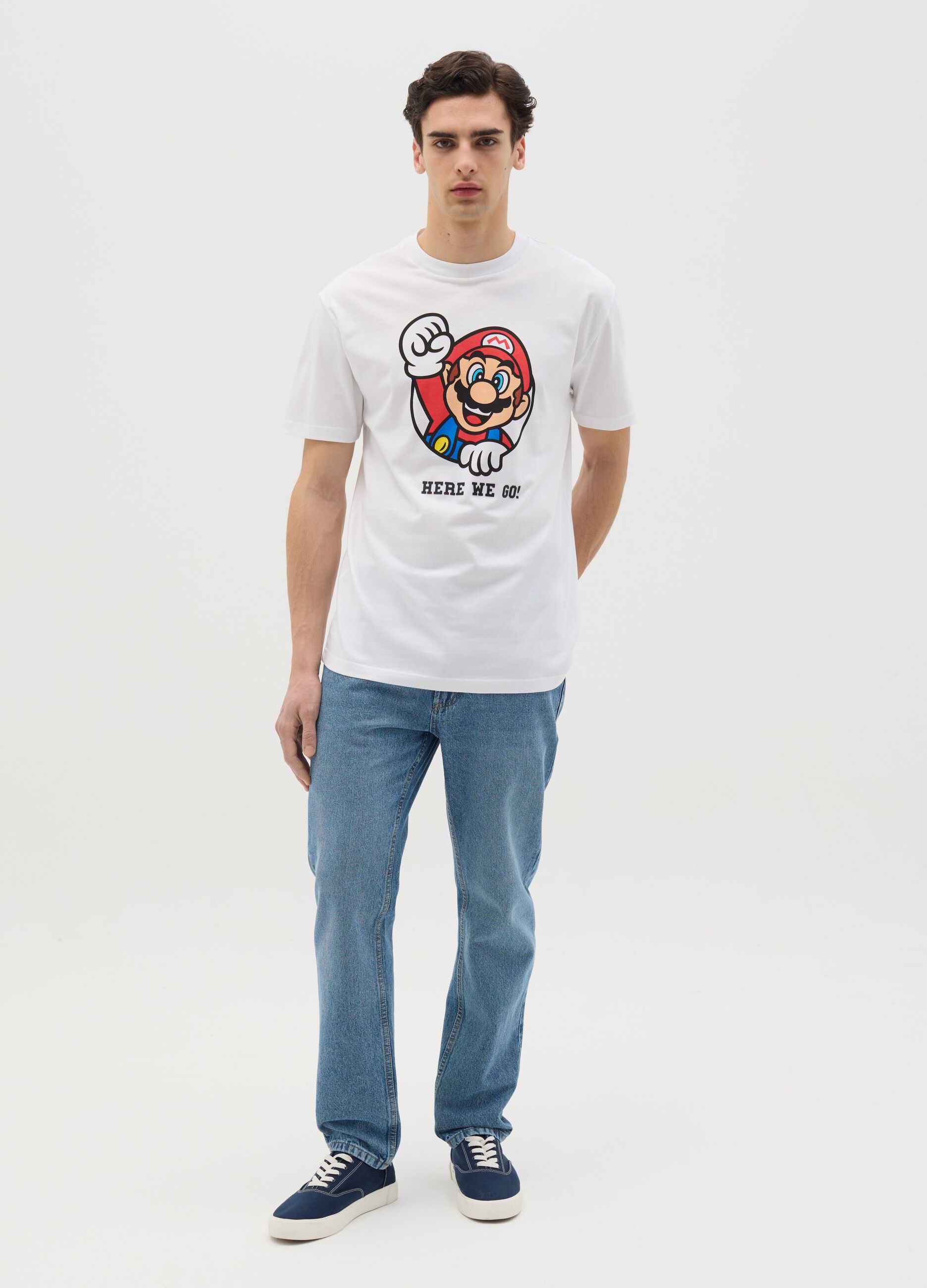 Cotton T-shirt with Super Mario™ print