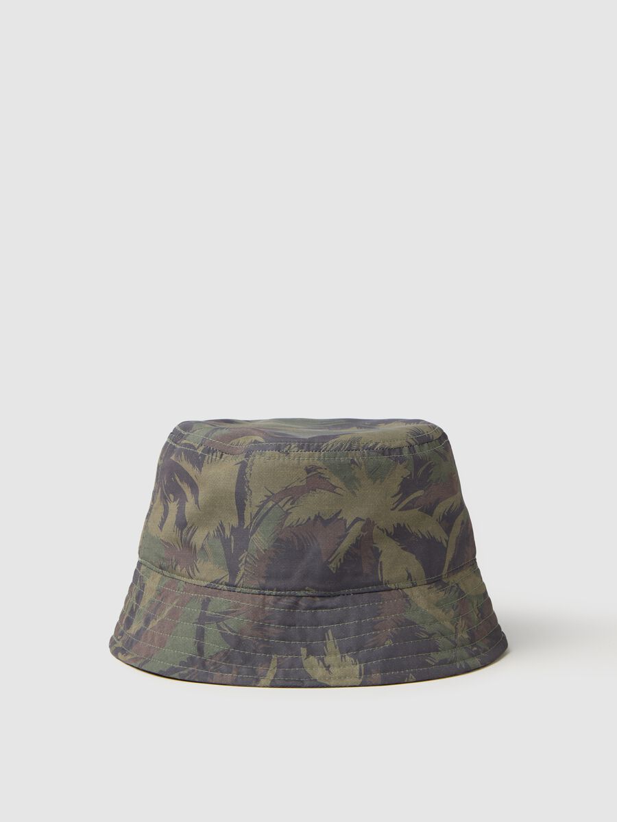 Men's multicolour bucket hat with embroidered logo_1