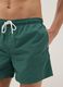 Green swim shorts with elasticated waist_3