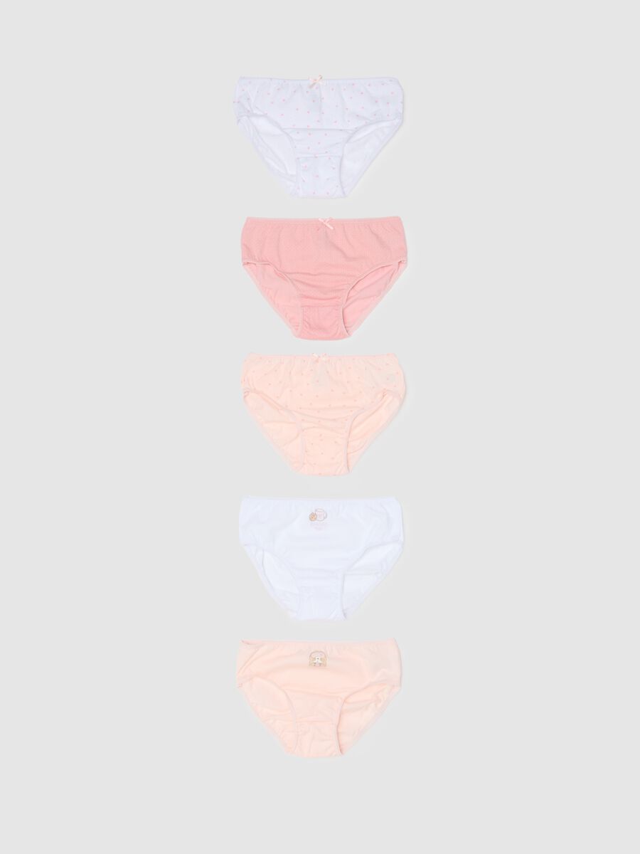 Girl's multicolour cotton knickers multipack with regular fit_0