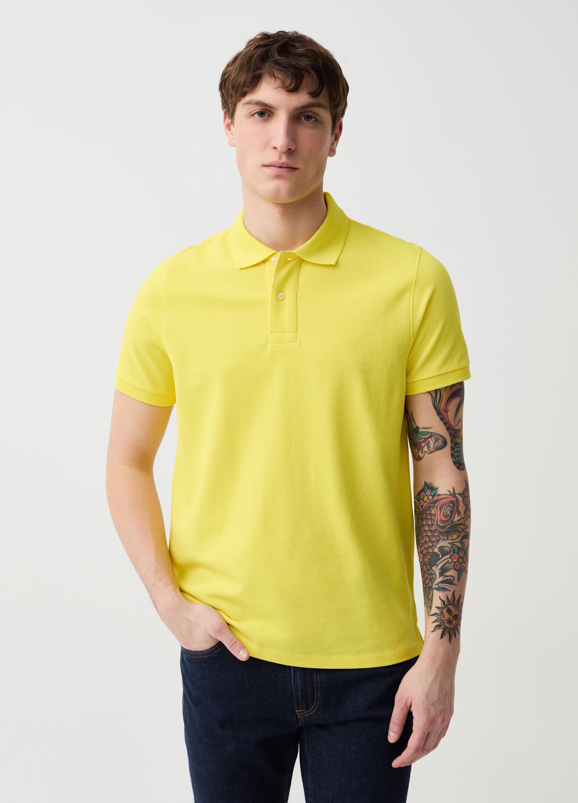 Polo in piquet di cotone bio