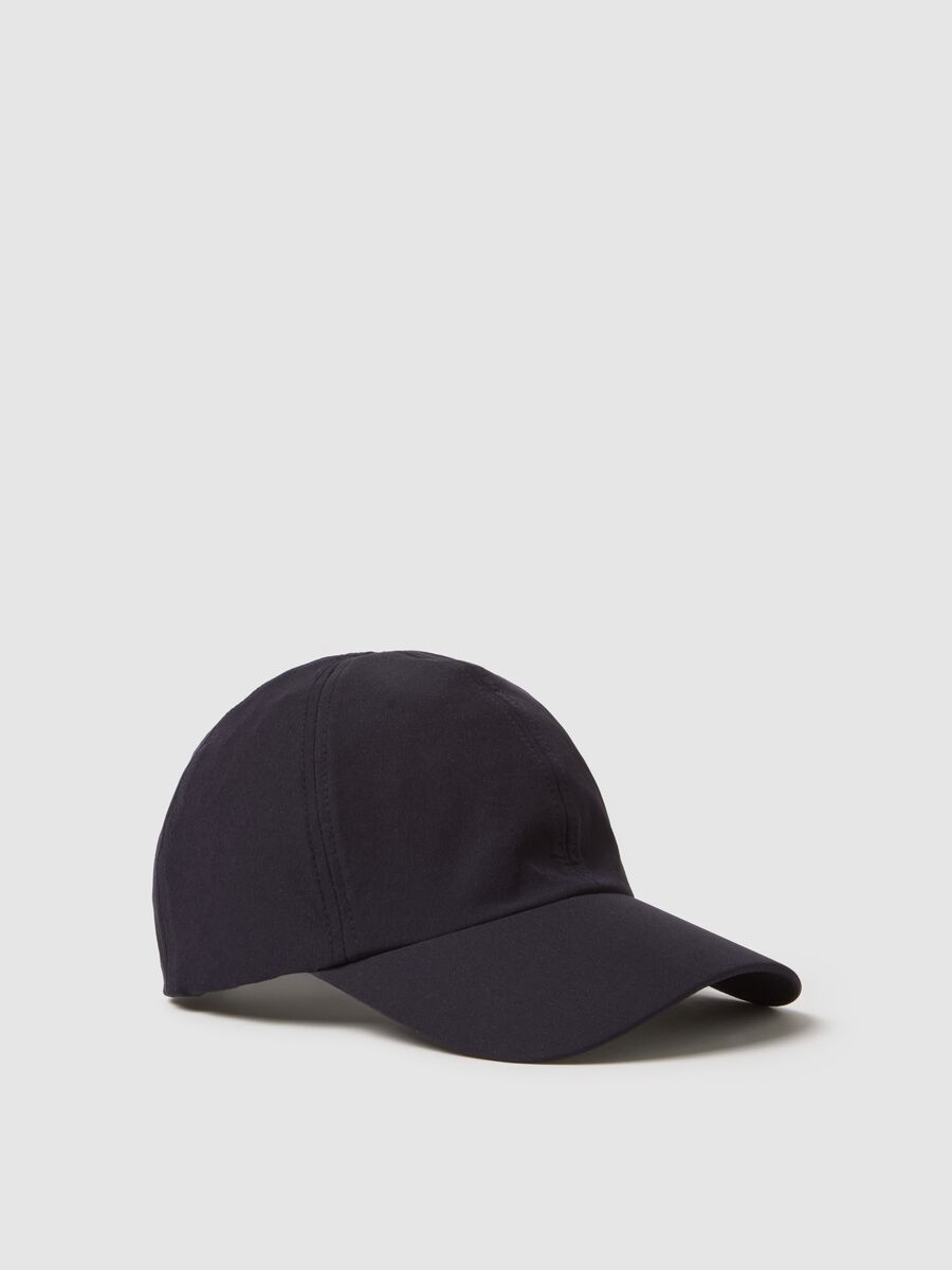 Blue cap with adjustable visor_0