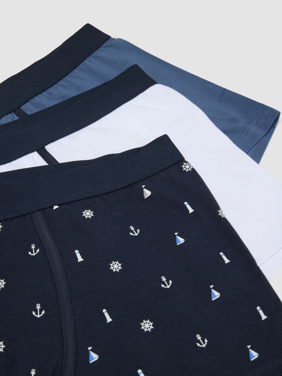Multicolour regular-fit stretch cotton boxer shorts 3-pack_5