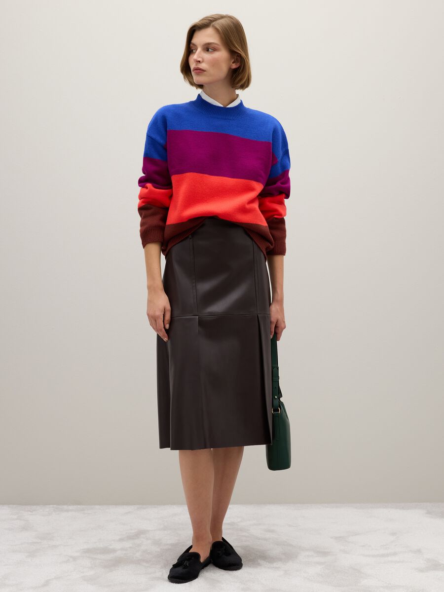 Multicolour Striped Regular Fit Jumper_2