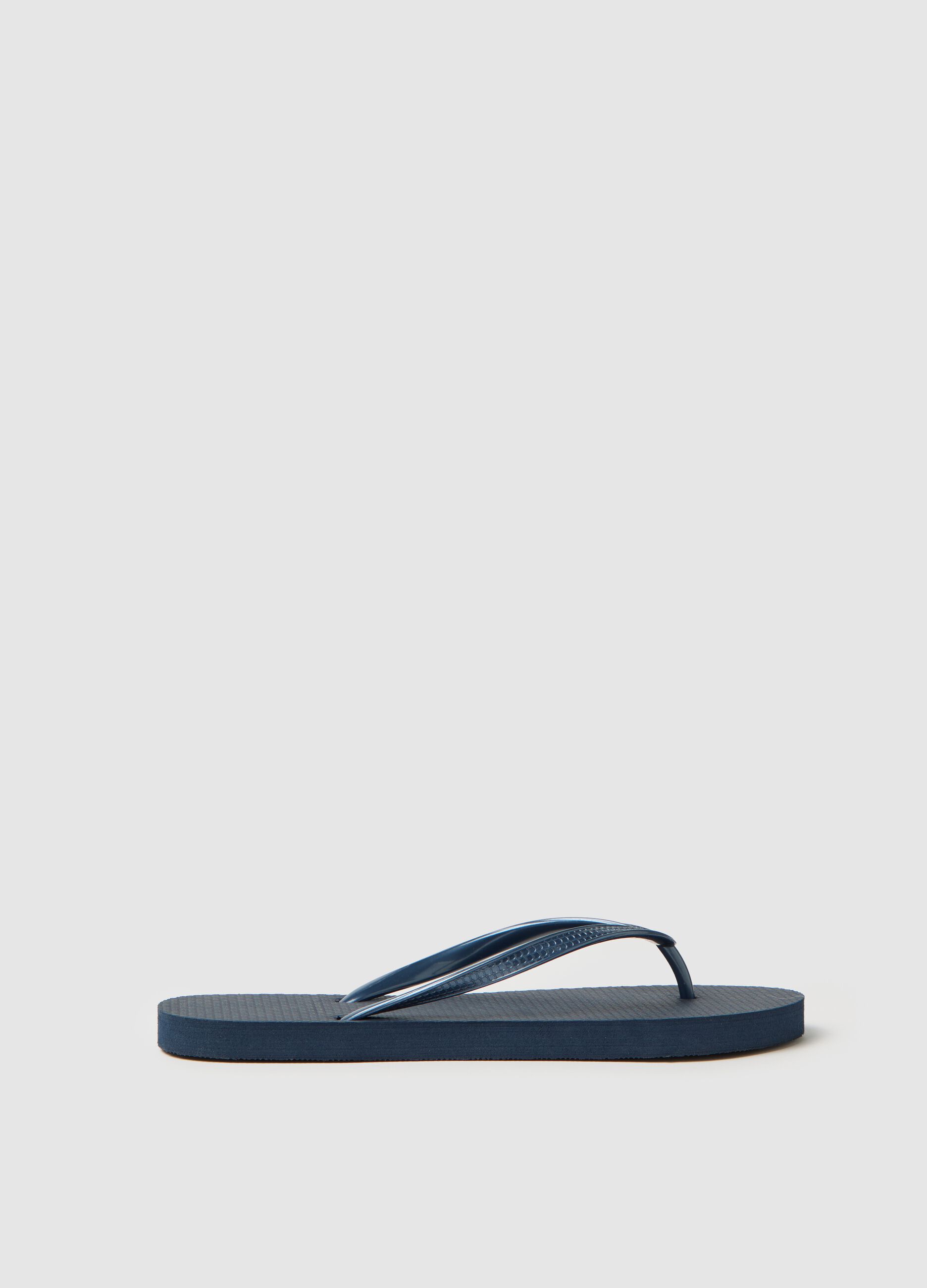 Blue Plastic Flip-Flops