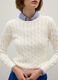 Beige pure cotton sweater regular fit_0