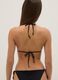 Black stretchy triangle bikini top with sparkling details_2