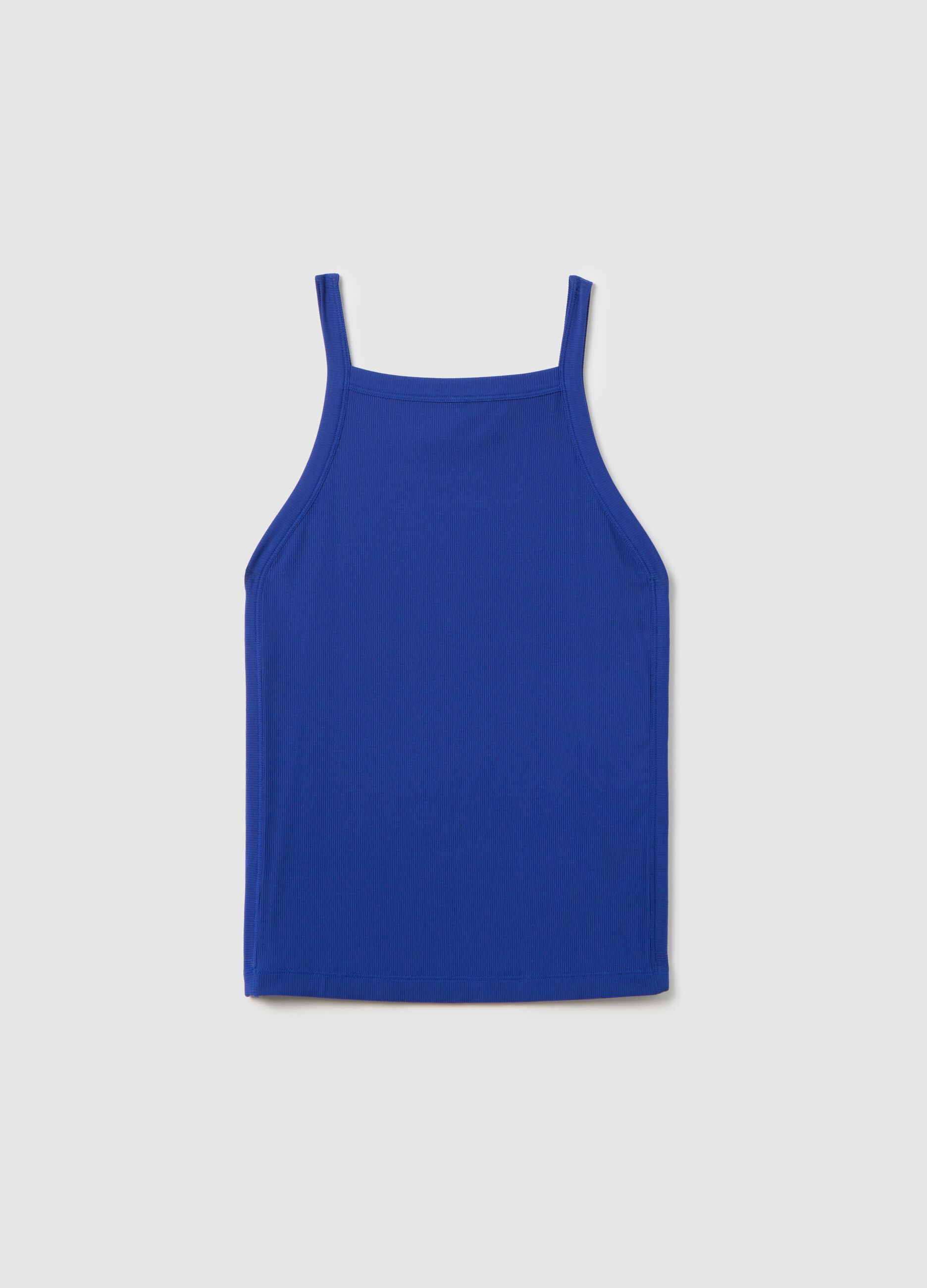 Top Blue Modal Stretch Tank Top
