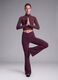 Purple flared leggings in stretch fabric ALTAVIA STUDIO_0