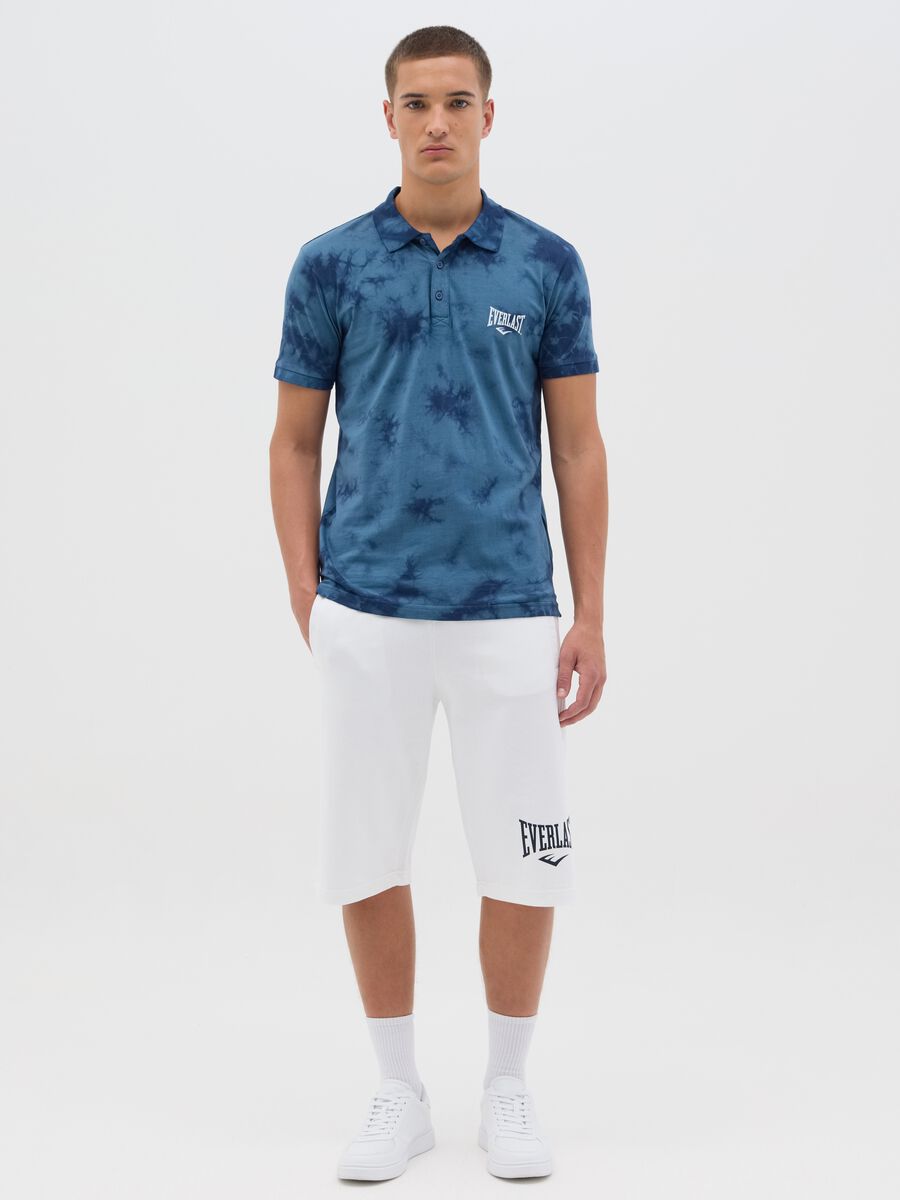 Men's light blue tie-dye effect polo by Everlast_1