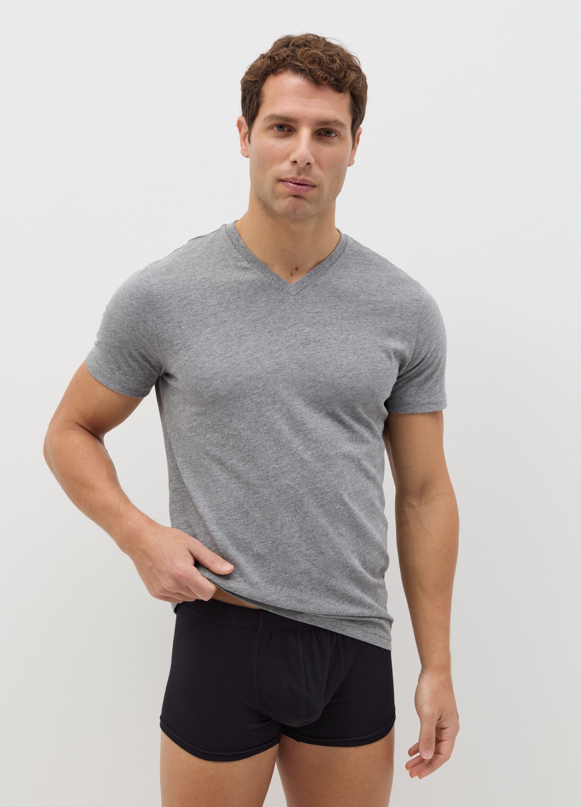 Five-pack boxers in organic cotton