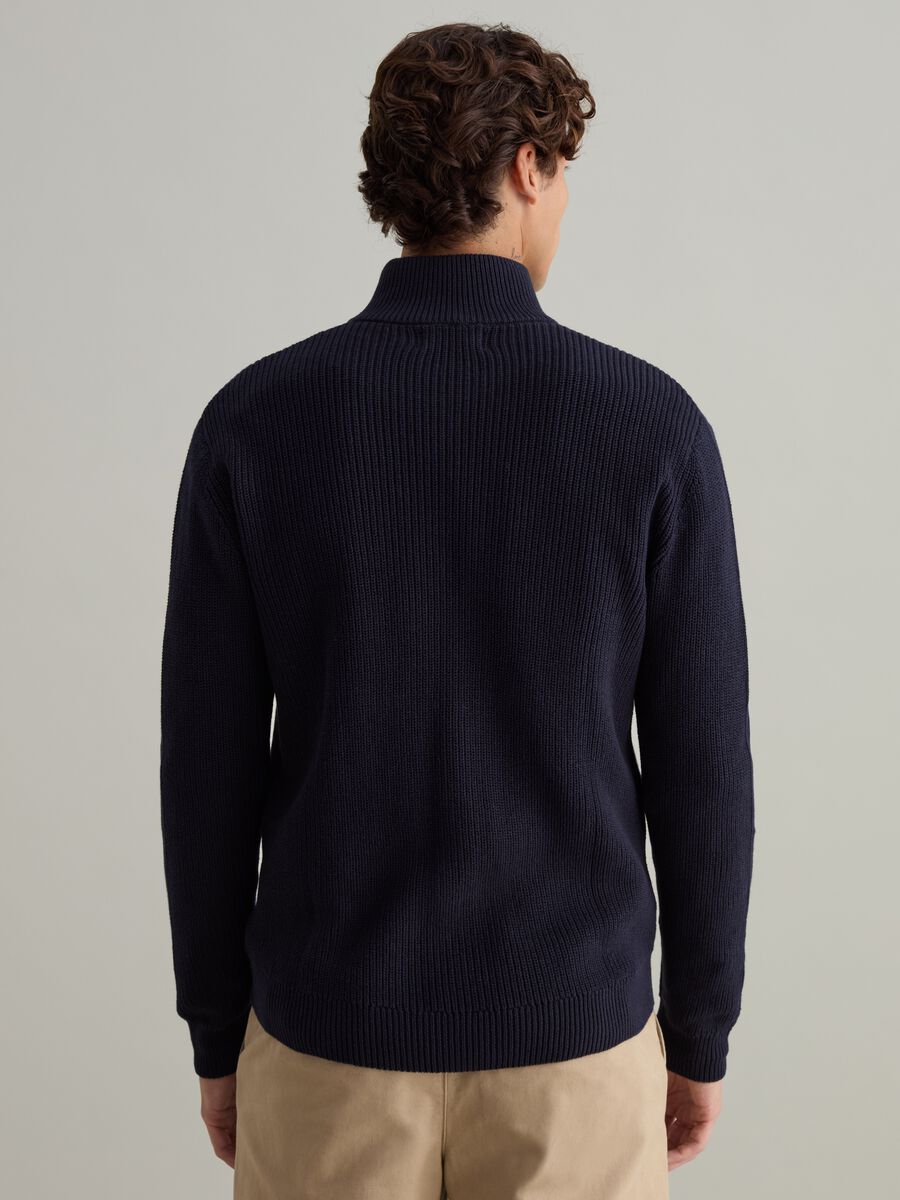 Cardigan full-zip a collo alto_3