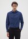 Blue Cotton Regular Fit Shirt_0
