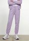 Purple organic cotton jogger trousers, regular fit, for girls_1