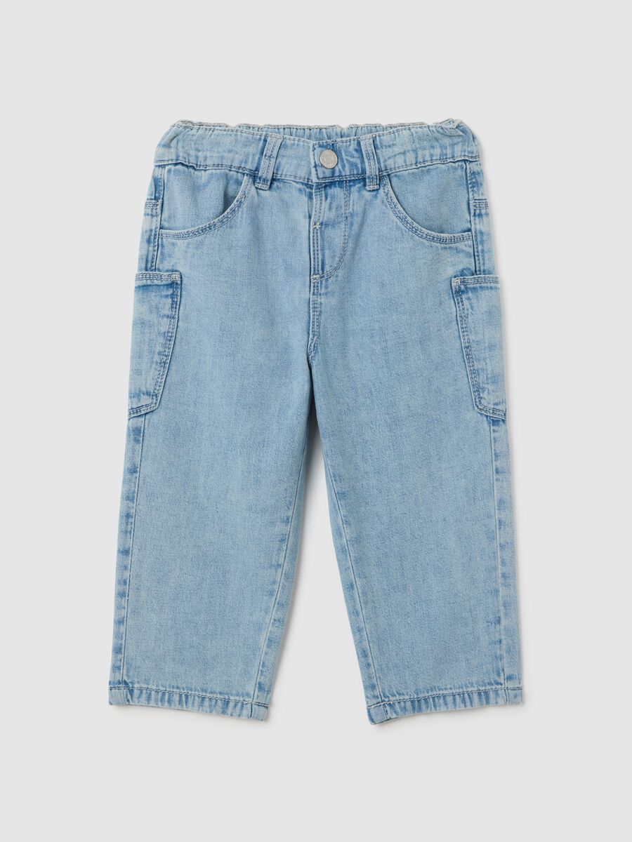Children's Blue Denim Over Fit Jeans_0