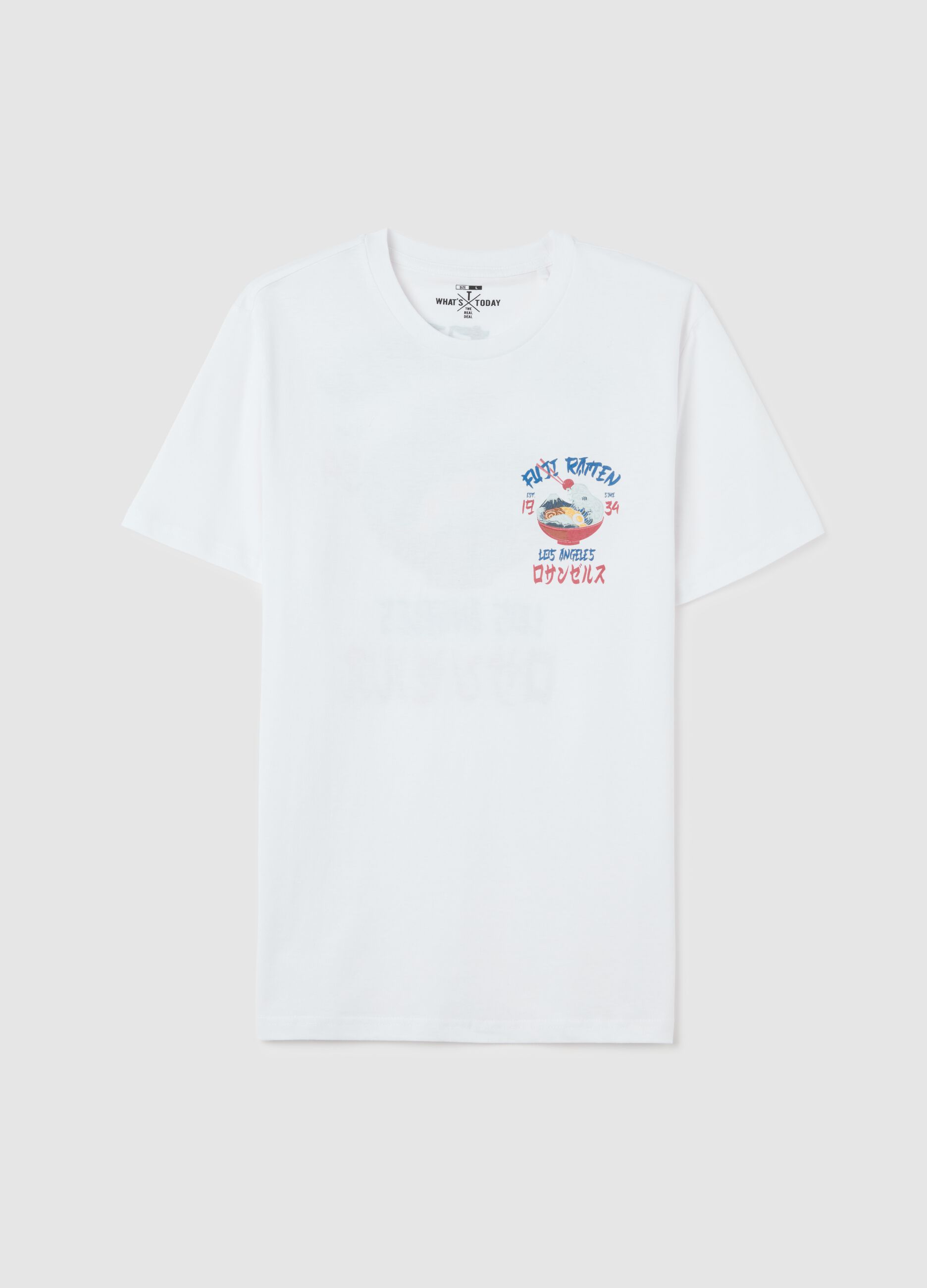 OVS White Short Sleeve Graphic T-shirt