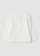 White organic stretch cotton T-shirt with teddy bear print_1