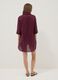 Purple pure organic cotton kaftan with V-neck_2