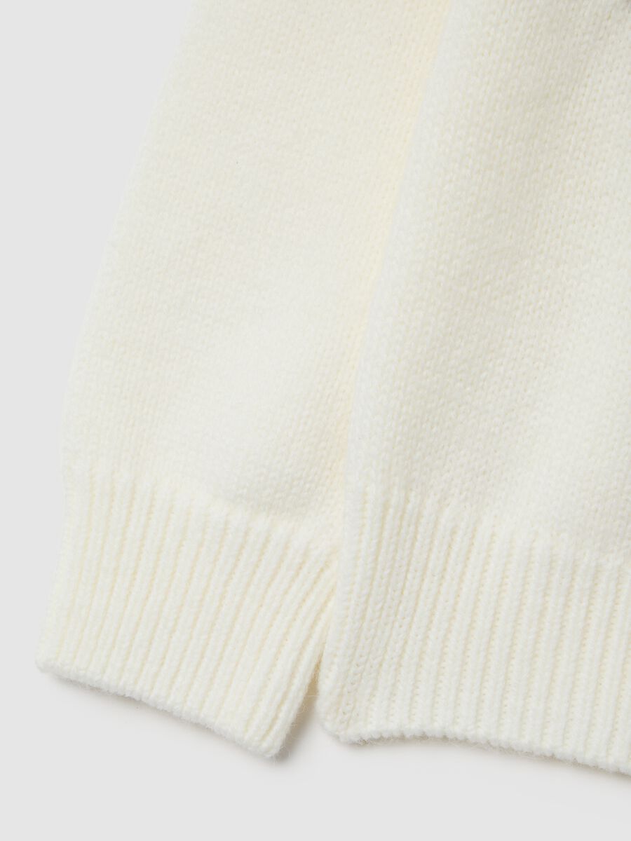 Girls' multicolour regular fit pullover with Christmas pattern_3