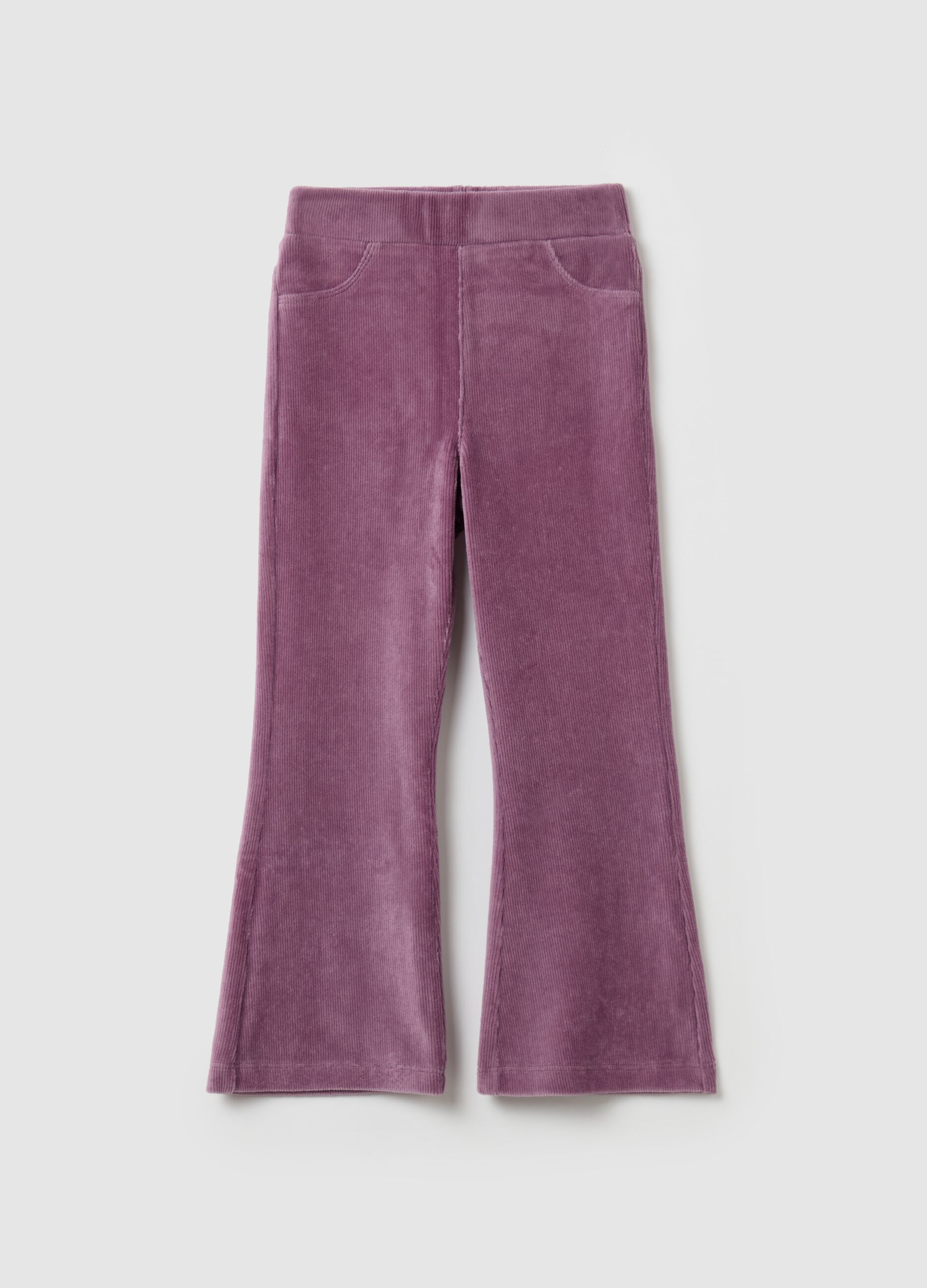 Flare-fit corduroy treggings