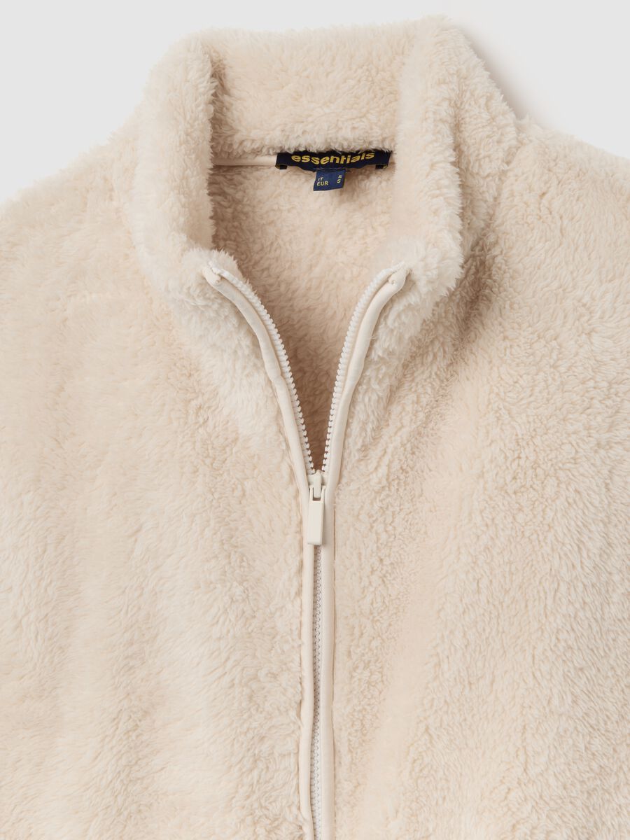 Beige regular fit gilet_5