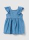 Baby girls&rsquo; denim dress in 100% Lyocell with regular fit and embroidery_0