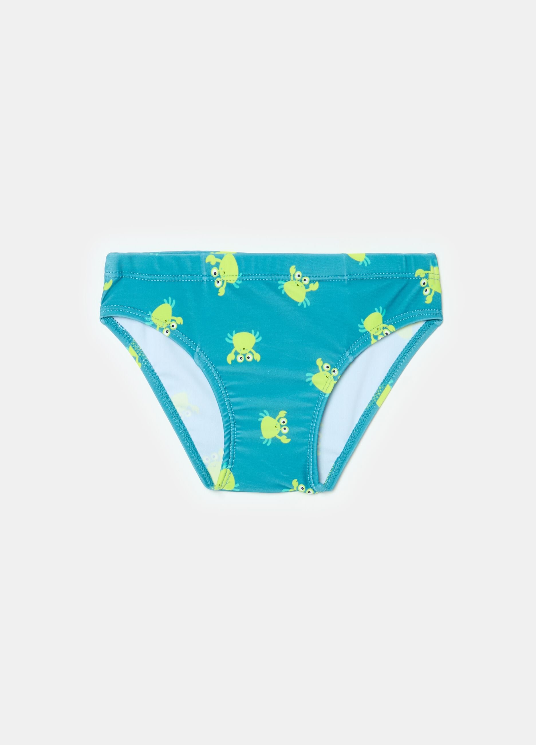 Costume slip con stampa granchietti