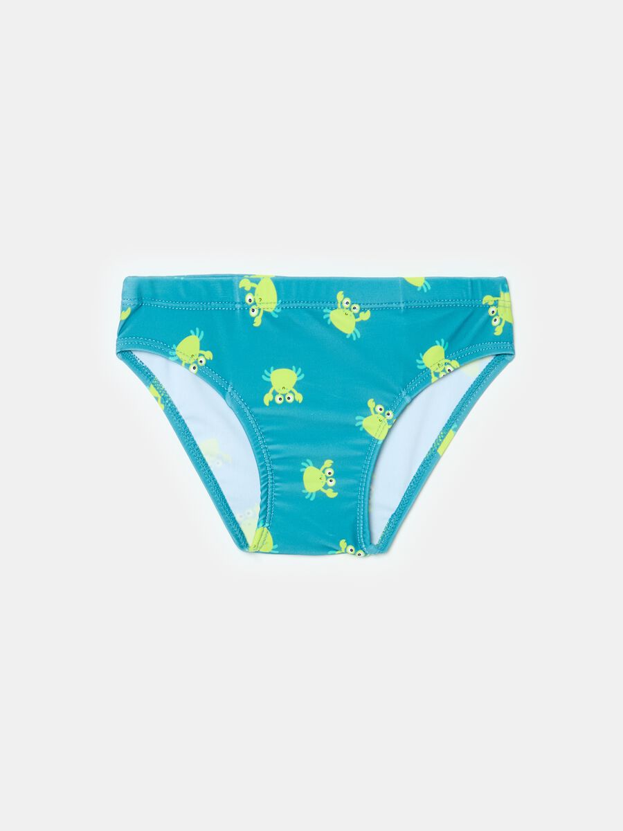 Swim briefs with crabs print_0
