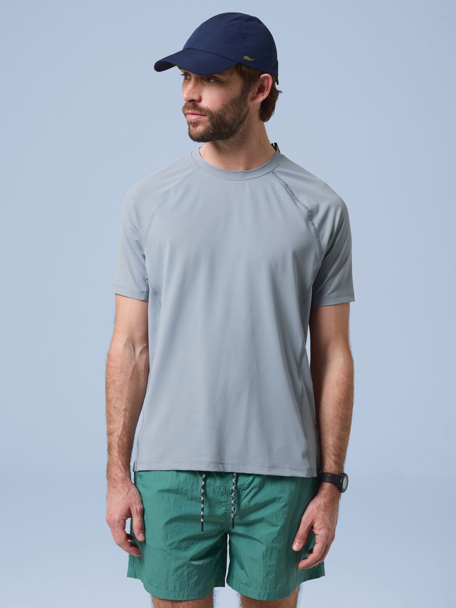 T-shirt ALTAVIA SAILING grigia in tessuto elasticizzato_0