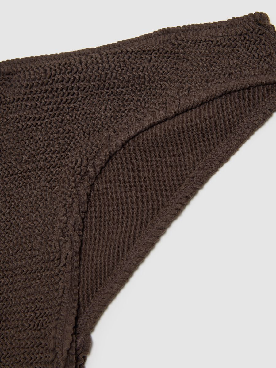 Women's brown stretch fabric bikini_6