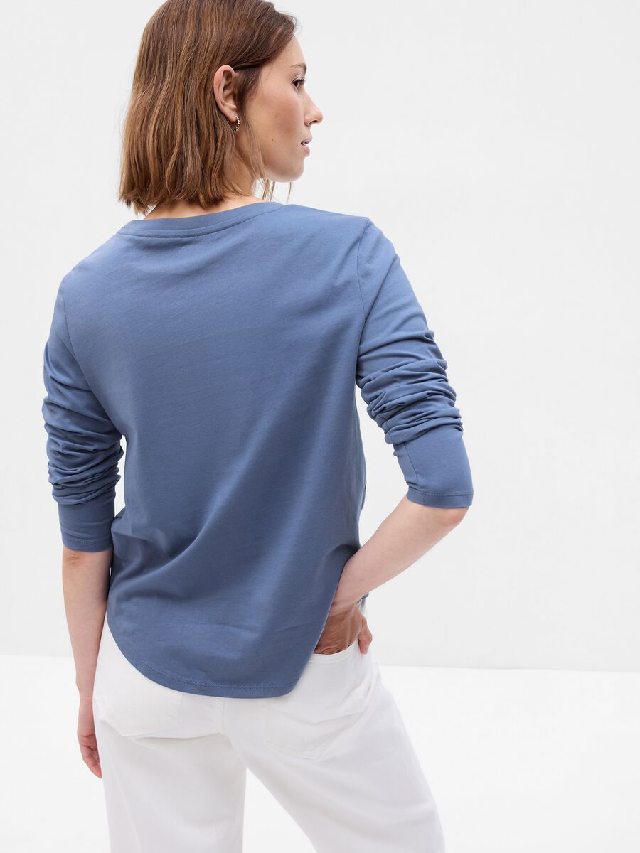 T-shirt a maniche lunghe in cotone bio_1