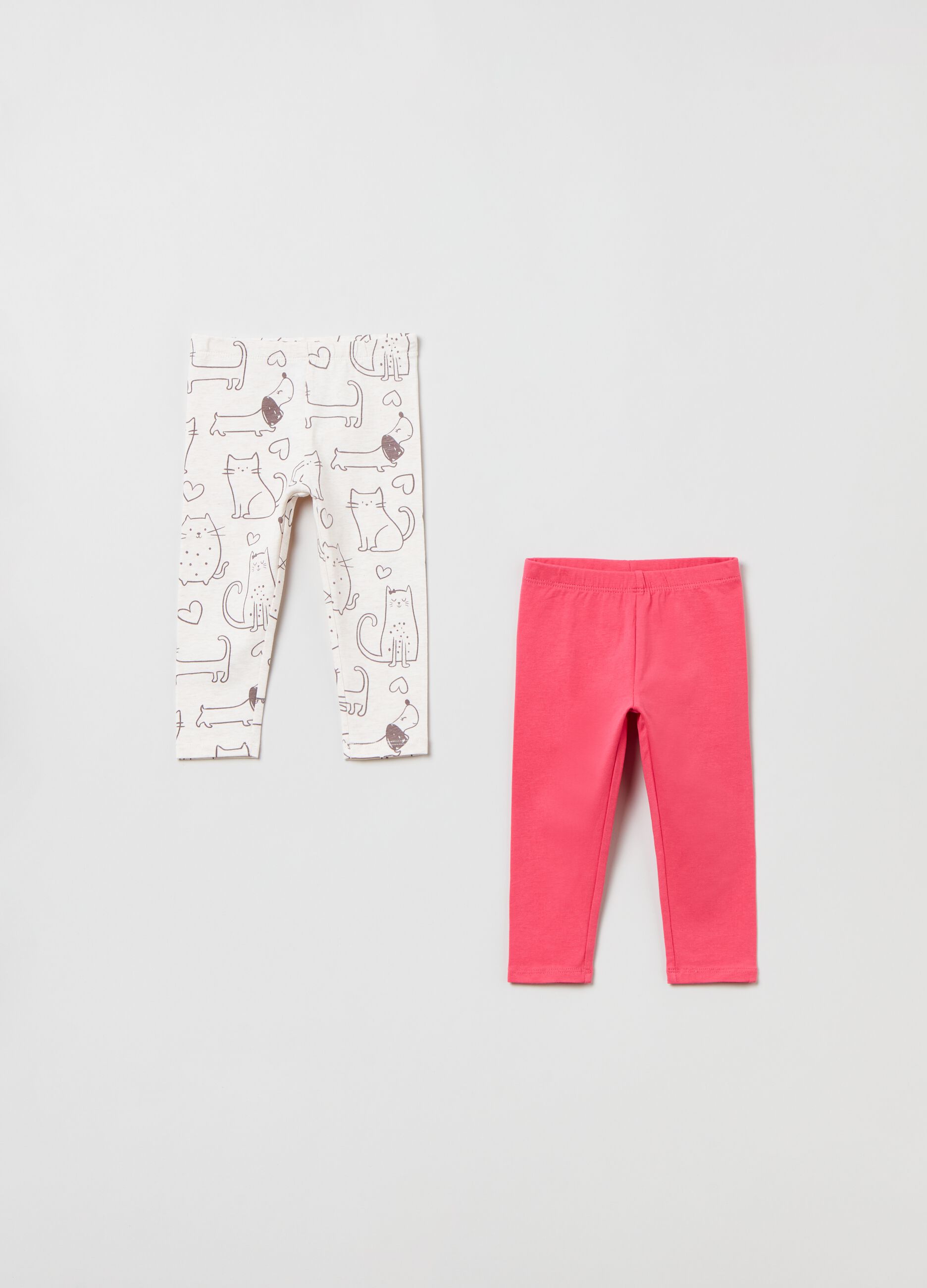 Bipack leggings in cotone stretch_0