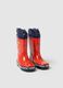 Multicoloured red rubber kids' boots with Superman logo_1