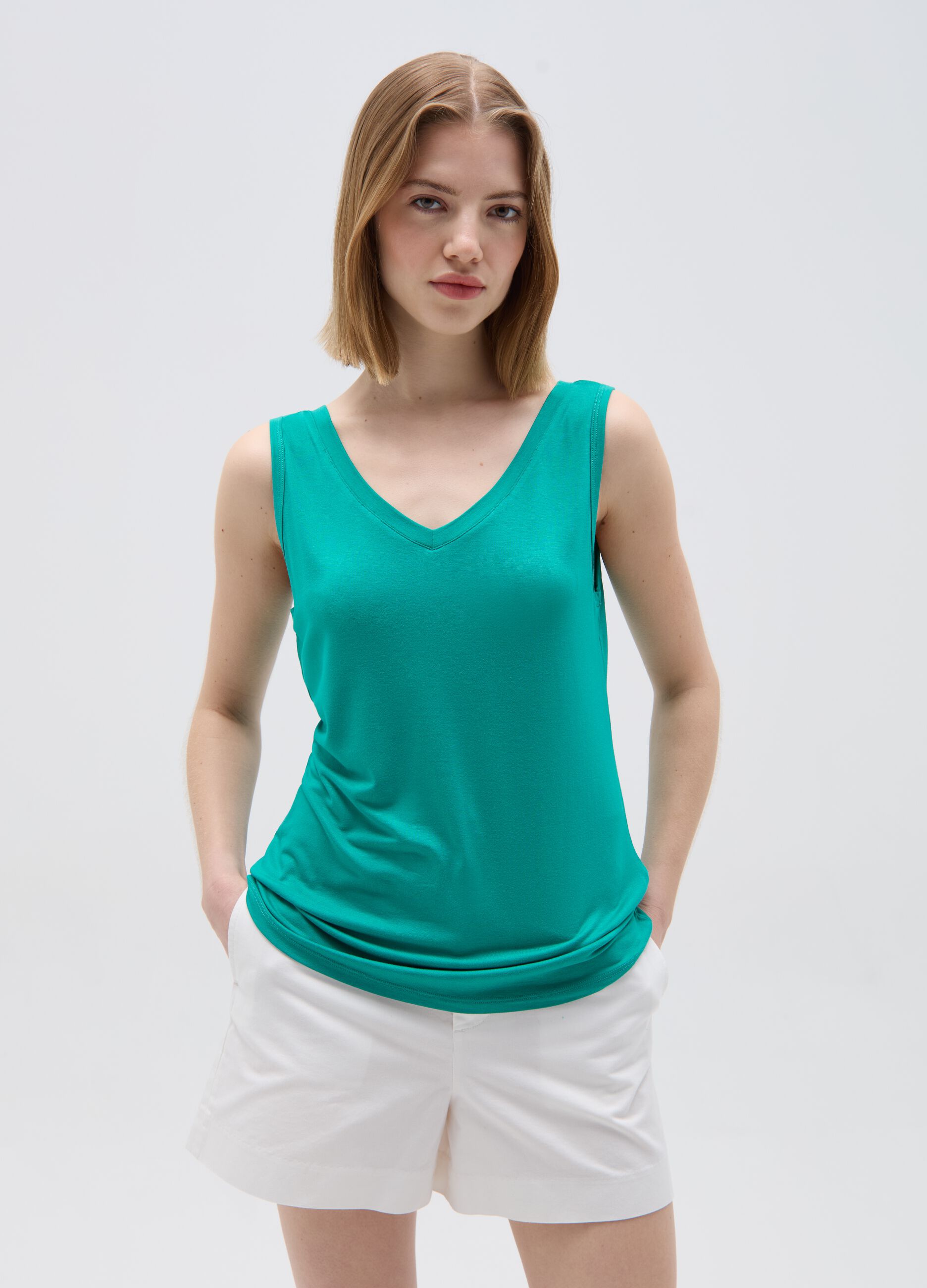 Ovs Tank top con scollo a V