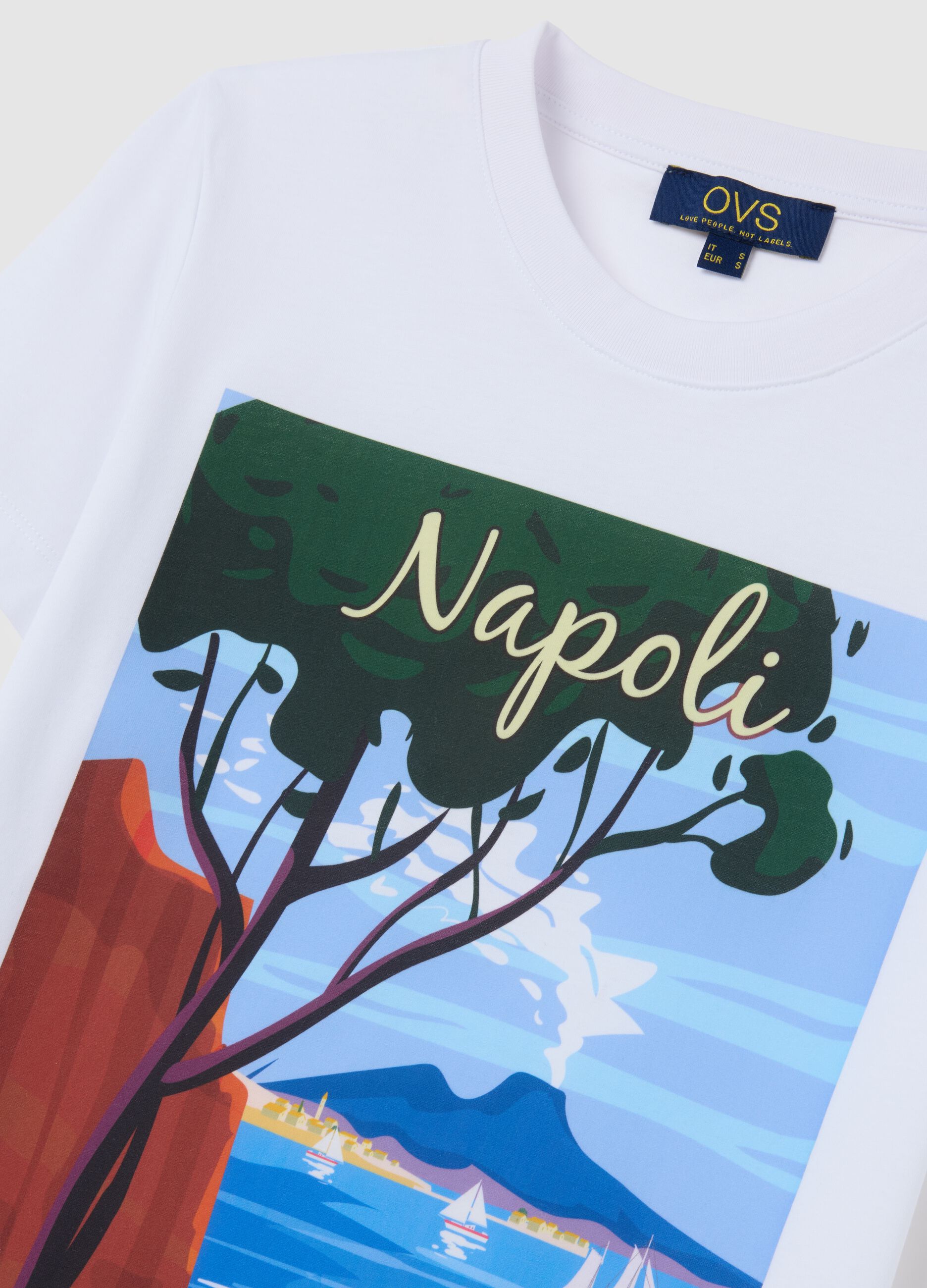 Women's pure cotton white T-shirt